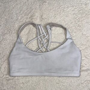 Lululemon Women's Strappy Back Sports Bra in White